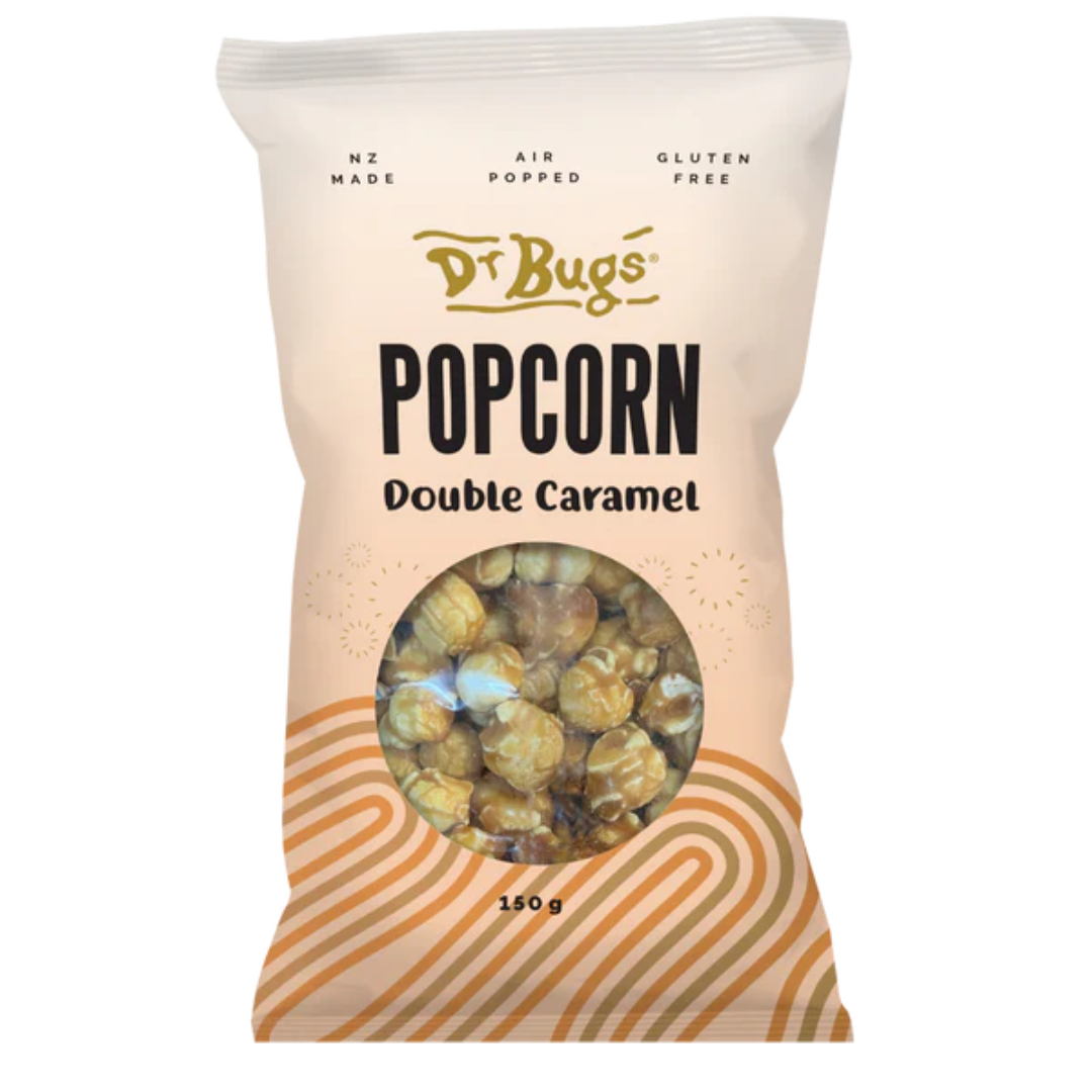 Dr Bugs Plain Pack Double Caramel Popcorn 150g