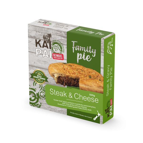 Kai Pai Steak & Cheese Family Pie 500g
