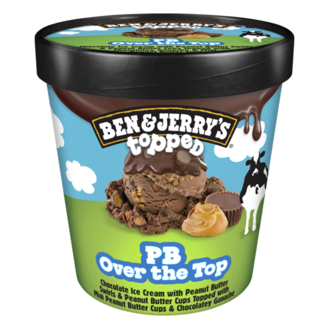 Ben & Jerrys PB Over the Top 436ml