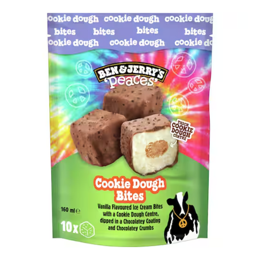 Ben & jerry's 'peaces' Cookie Dough Bites 10pc