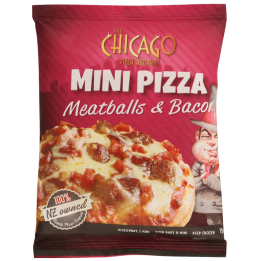 Chicago Mini Pizza Meatballs & bacon
