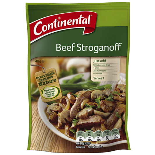 Continental Beef Stroganoff Recipe Base 40g