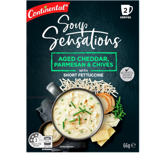 Continental Sensation Soup Aged Cheddar 2pk