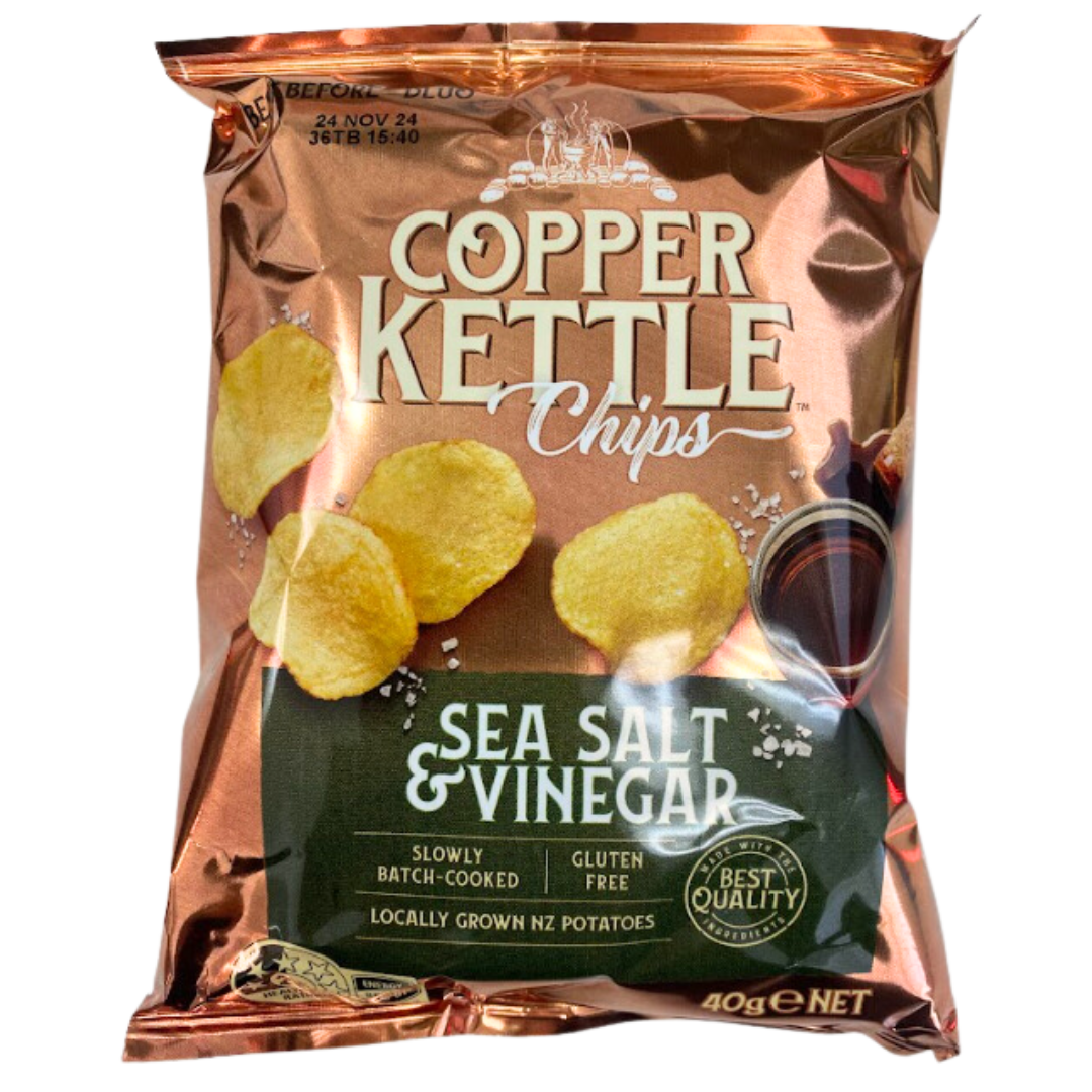 Copper Kettle Chips Sea Salt And Vinegar 40g The Chilly Box 5479