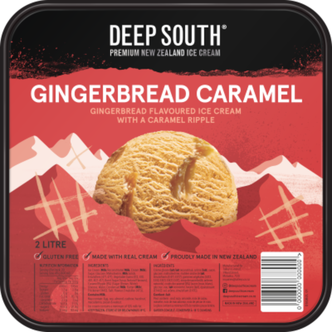 Deep South Premium Ice Cream GingerBread Caramel 2L