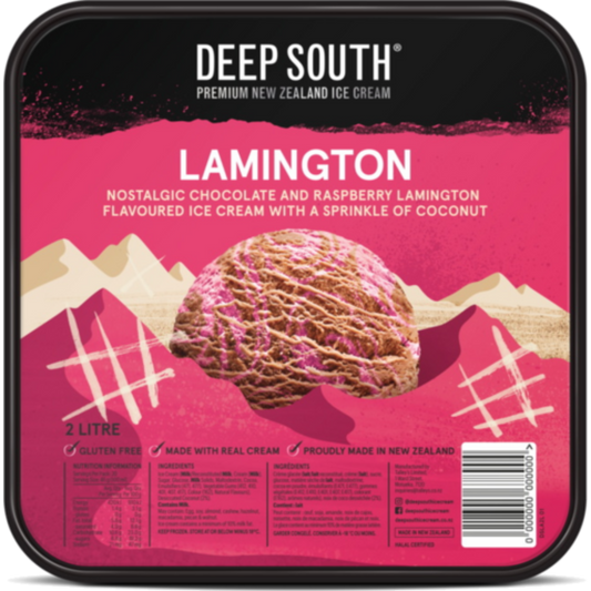 Deep South Premium Ice Cream Lamington 2L