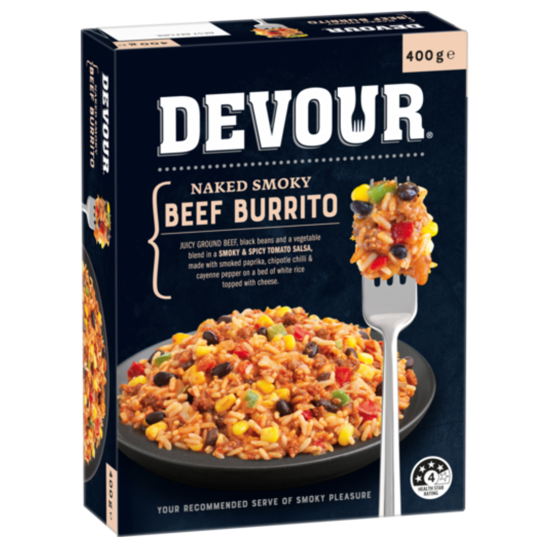 Devour Beef Burrito 400g