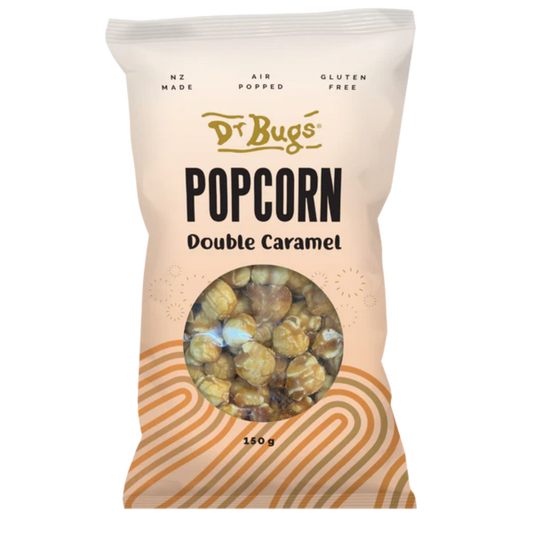 Dr Bugs Plain Pack Double Caramel Popcorn 150g