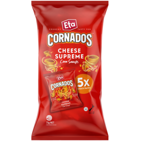 ETA Cornados Cheese Supreme Corn Snacks 5pk