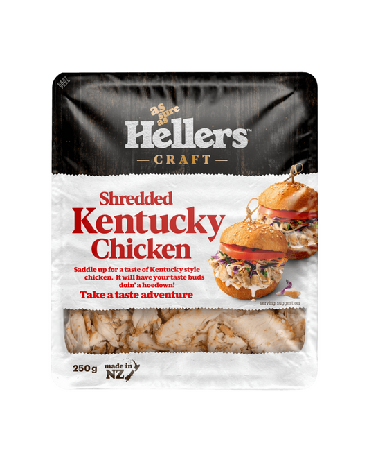 Hellers Shredded Kentucky Chicken 250g