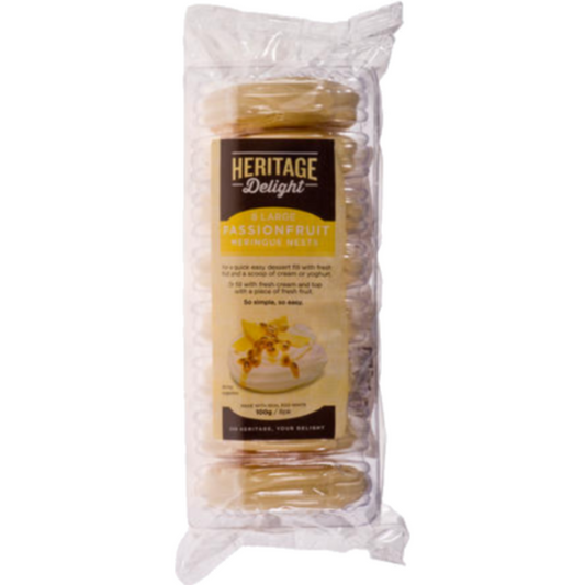 Heritage Delight Meringue Nest Passionfruit 8pk