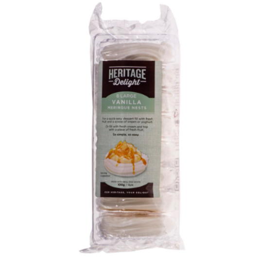 Heritage Delight Meringue Nest Vanilla 8pk