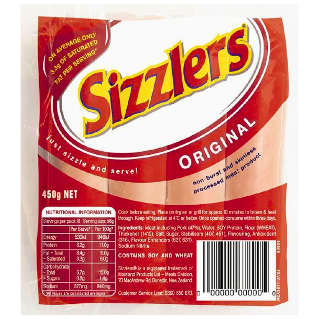 Hutton's Sizzlers Original 450g