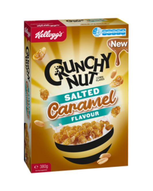 Kellogg's Crunchy Nut Salted Caramel Cereal 380g
