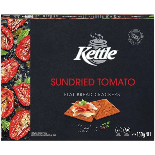 Kettle Sundried Tomato Flat Bread Crackers 150g