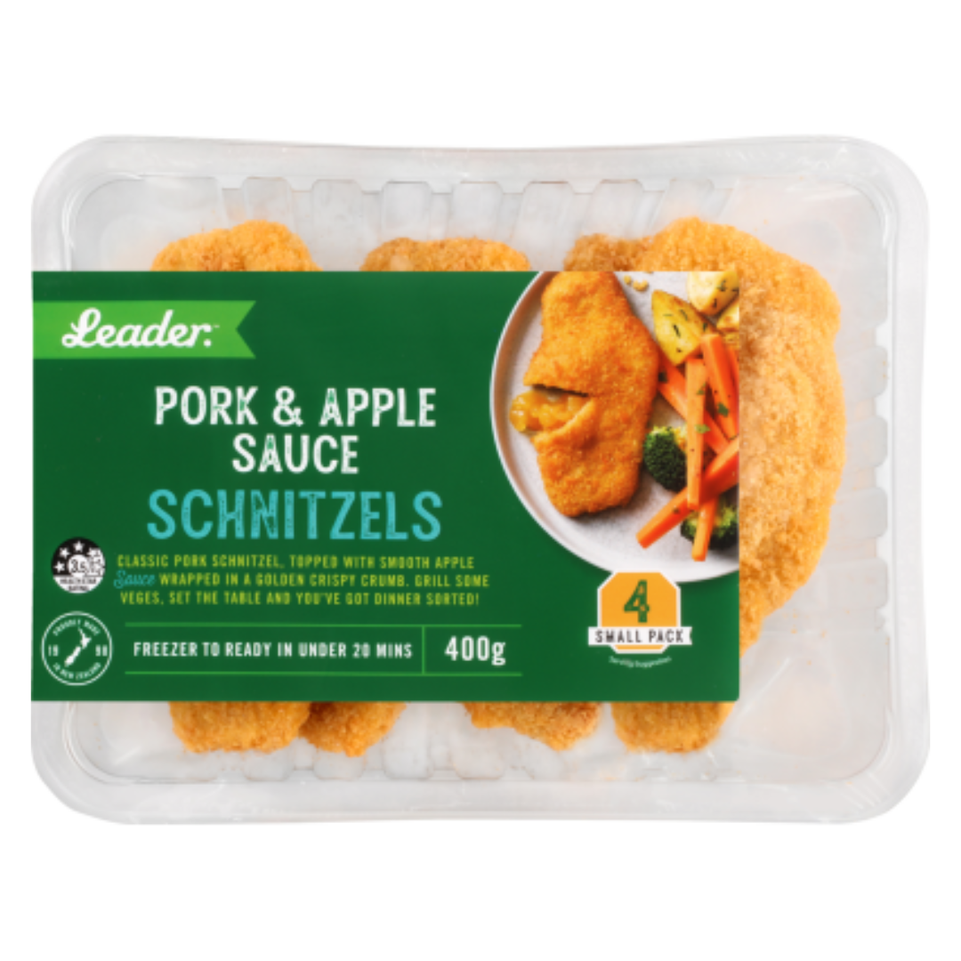 Leader Pork & Apple Schnitzel 4pk