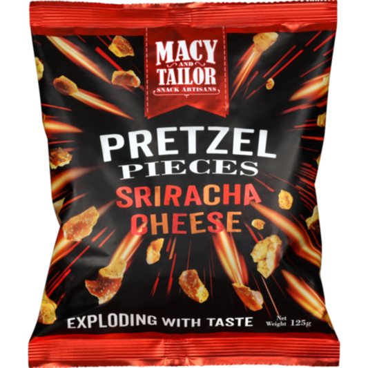 Macy & Tailor Pretzel Pieces Sriracha Cheese 125g