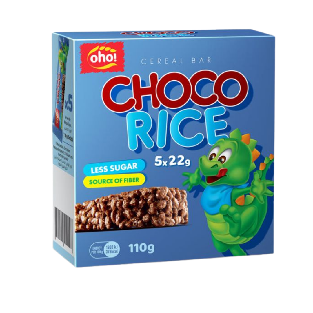 Oho Cereal Bar Choco Rice 5pk