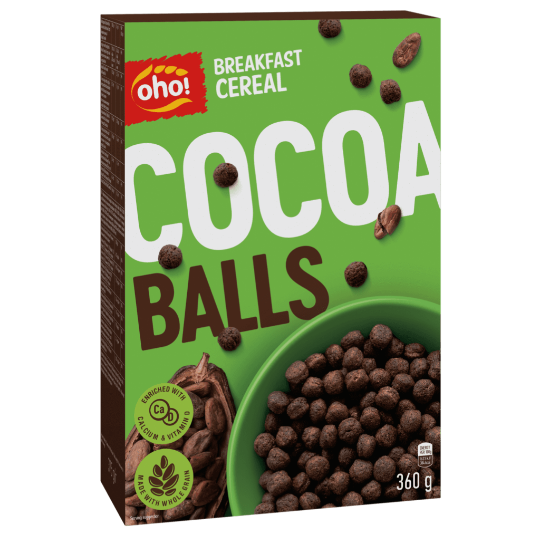 Oho Cereal Cocoa Balls 360g