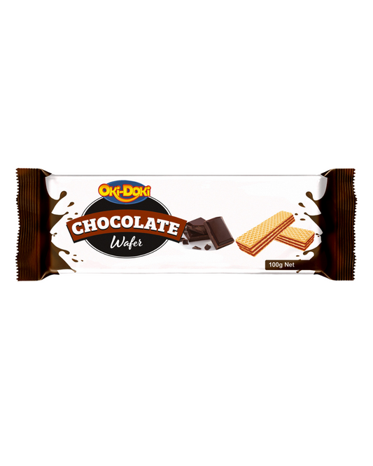 Oki Doki Chocolate Wafers 100g