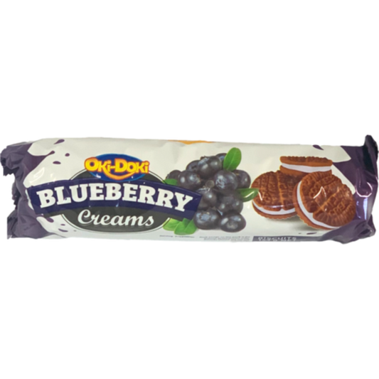 Oki Doki Cream Biscuit Blueberry 150g