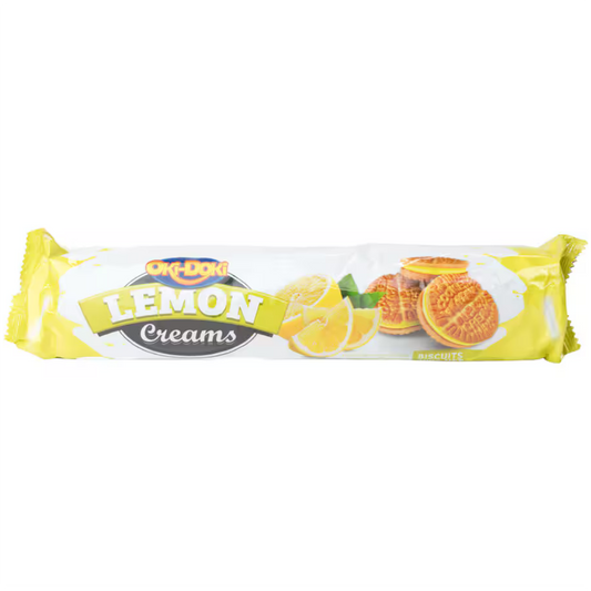 Oki Doki Cream Biscuit Lemon 150g