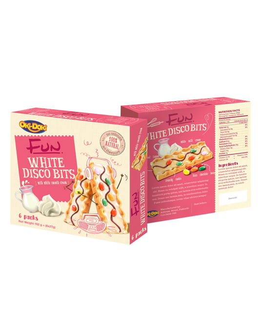 Oki Doki White Disco Bars 6pk