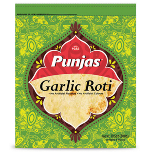 Punja Roti Garlic 6pk