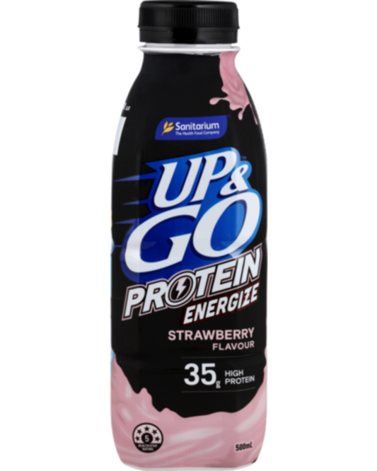 Sanitarium Up & Go Protein Energize Strawberry 500mL