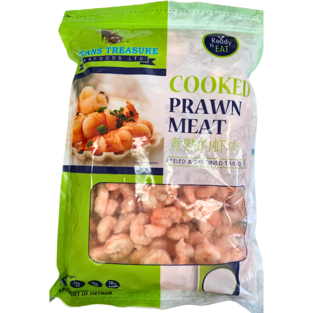 Sea Treasure Cooked Peeled and Deveined Tail-Off Prawn Meat 800g