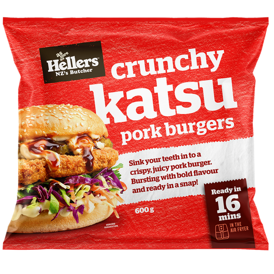Hellers Crunchy Katsu Pork Burgers 600g