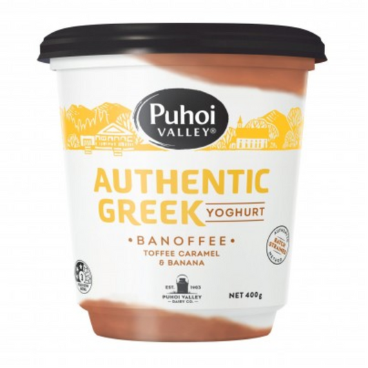 Puhoi Valley Banoffee Authentic Greek Yoghurt 400g