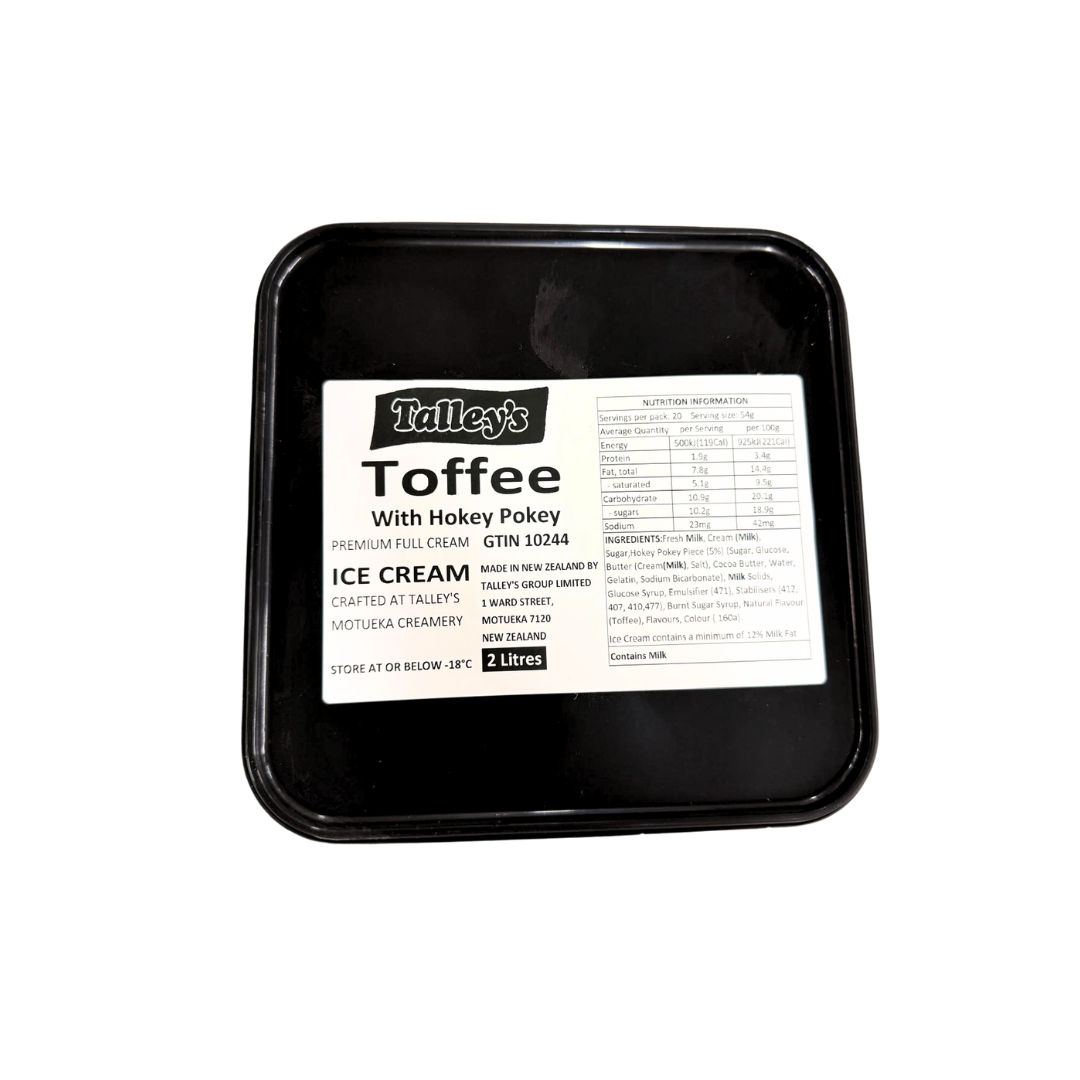 Talley's Toffee Ice Cream 2L