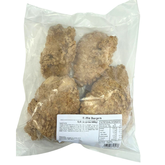 Tegel Ruffle Burgers 6pk