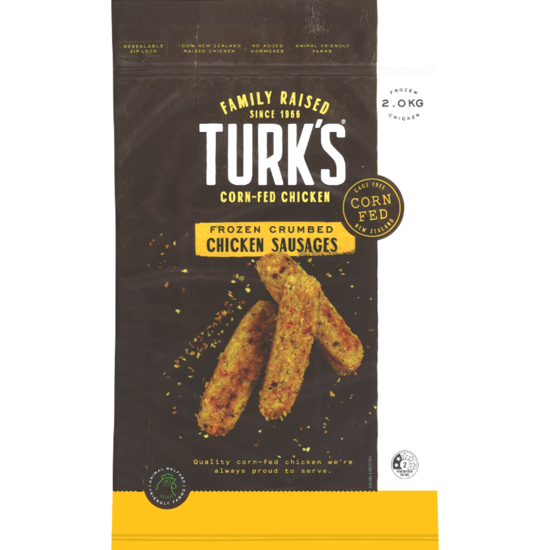 Turk's Crumbed Chicken Sausages 2kg