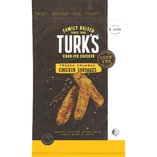 Turk's Crumbed Chicken Sausages 2kg