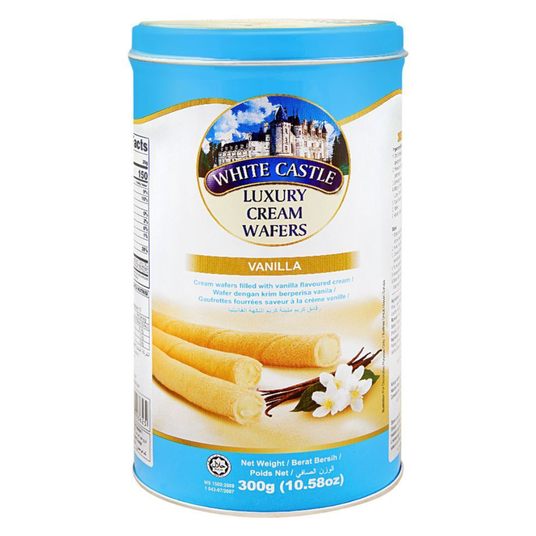 White Castle Luxury Cream Wafers Vanilla 300g